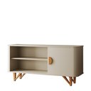 Ver imagem 5 de Rack Venice 120cm para Tv até 50" com Pés em Madeira Maciça Off White