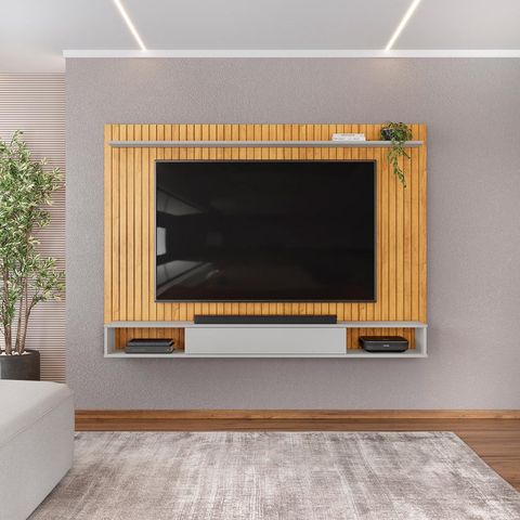 Painel para Tv até 70 Polegadas 1 Prateleira Dj Móveis Rio Cedro Bali
