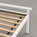 Ver mais imagens de Conjunto Cama Queen 2 Mesas de Cabeceira em Aço Begônia CabeCasa MadeiraOriginals Branco/Cobre