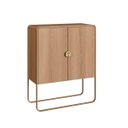 Ver imagem 3 de Balcão Buffet Luna Orgânico 90x111cm 2 Portas Hanover/dourado 28065