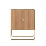 Balcão Buffet Luna Orgânico 90x111cm 2 Portas Hanover/dourado 28065 - 1