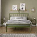 Ver imagem 1 de Conjunto Cama Queen 2 Mesas de Cabeceira em Aço Begônia CabeCasa MadeiraOriginals