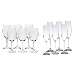Jogo 12 Taças Champagne e Vinho Collection Crystal Wolff - 1