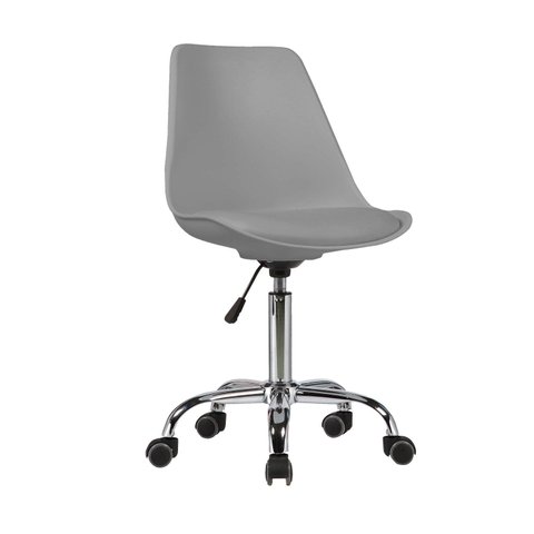 Cadeira Escritório Secretária Decorativa Eames Chicago Cinza