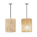 Ver imagem 1 de Luminária de Teto Leblon Corda Sisal Natural Palha Moderna
