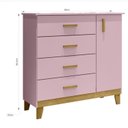 Ver imagem 7 de Quarto para Bebê 1 Berço Lecce 1 Cômoda 1 Porta 4 Gavetas Udine Móveis Bonatto