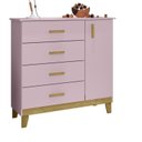Ver imagem 6 de Quarto para Bebê 1 Berço Lecce 1 Cômoda 1 Porta 4 Gavetas Udine Móveis Bonatto