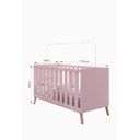 Ver imagem 3 de Quarto para Bebê 1 Berço Lecce 1 Cômoda 1 Porta 4 Gavetas Udine Móveis Bonatto