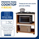 Ver imagem 6 de Balcão para Cooktop 4 Bocas 2 Nichos para Forno Turim