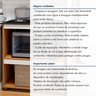 Balcão para Cooktop 4 Bocas 2 Nichos para Forno Turim - 10