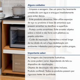 Balcão para Cooktop 4 Bocas 2 Nichos para Forno Turim  - 8