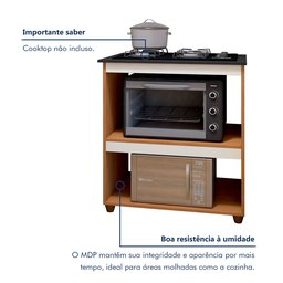 Balcão para Cooktop 4 Bocas 2 Nichos para Forno Turim - 8