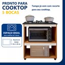 Ver imagem 6 de Balcão para Cooktop 5 Bocas 2 Nichos para Forno Turim