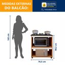 Ver imagem 3 de Balcão para Cooktop 5 Bocas 2 Nichos para Forno Turim