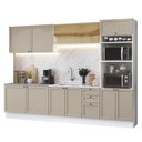 Ver imagem 2 de Armário de Cozinha Completa 310 Cm Branco/crema Vik Madesa 01