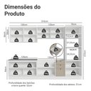 Ver imagem 3 de Armário de Cozinha Completa 310 Cm Branco/crema Vik Madesa 01
