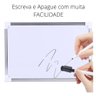 Quadro Lousa Magnética Branco com Pincel 50x35 Notes Board Anotação - 5
