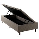 Ver imagem 2 de Base Sommier Baú Cama Box Solteiro Cloud Kappesberg 88 X 158