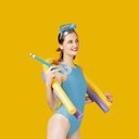 Ver imagem 2 de Máscara de Mergulho e Snorkel Infantil - Rosa