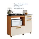 Ver imagem 5 de Balcão para Cooktop 2 Portas 1 Gaveta Violeta Bege/Nature/Off White
