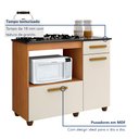 Ver mais imagens de Balcão para Cooktop 2 Portas 1 Gaveta Violeta