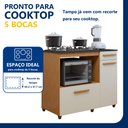 Ver imagem 6 de Balcão para Cooktop 2 Portas 1 Gaveta Violeta