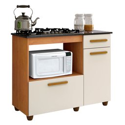 Balcão para Cooktop 2 Portas 1 Gaveta Violeta  - 13