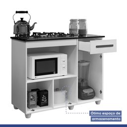 Balcão de Cozinha para Cooktop 2 Portas 1 Gaveta 1 Nicho para Forno - 8