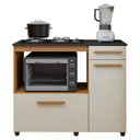 Ver imagem 2 de Balcão de Cozinha para Cooktop 2 Portas 1 Gaveta 1 Nicho para Forno Violeta