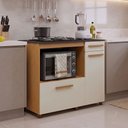 Ver imagem 1 de Balcão de Cozinha para Cooktop 2 Portas 1 Gaveta 1 Nicho para Forno Violeta