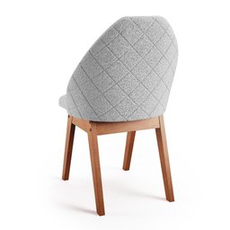 Conjunto 2 Cadeiras Poltrona Grécia - Madeira e Estofamento em Linho - Madetal Móveis - 3