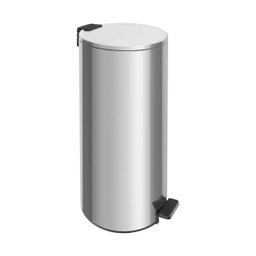 Lixeira com Pedal Tramontina Loop Aço Inox Polido 30 Litros - 1
