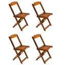 Ver imagem 1 de Kit 4 Cadeiras de Madeira Dobravel Mel
