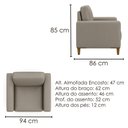 Ver imagem 3 de Poltrona Decorativa Oasis Pes Madeira Courino Tcs 726 Moll