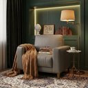 Ver imagem 6 de Poltrona Decorativa Oasis Pes Madeira Courino Tcs 726 Moll