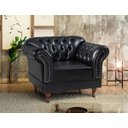 Ver imagem 2 de Poltrona Chesterfield Malbec Linha Exclusiva Via Encanto Preto Liso