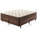 Ver imagem 2 de Cama Box Queen Molas Superlastic Sensazione 158x198x72cm Ecoflex