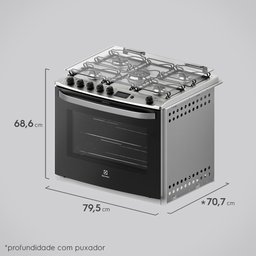 Fogão de Embutir 5 Bocas Grill e Timer Digital Electrolux (76EBR) - 8