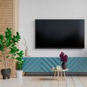 Ver imagem 4 de Papel de Parede Tijolinho Branco para Quarto, Apartamento