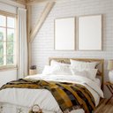 Ver imagem 1 de Papel de Parede Tijolinho Branco para Quarto, Apartamento