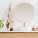 Ver imagem 3 de Papel de Parede Tijolinho Branco para Quarto, Apartamento