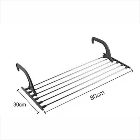 Varal de Parede Suspenso Coringa 80cm Roupas Leve Lavanderia