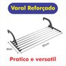 Varal de Parede Suspenso Coringa 80cm Roupas Leve Lavanderia - 2