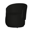 Ver imagem 6 de Kit 1 Namoradeira e 2 Poltronas Orgânica Beatriz Suede Composê Corino Preto - Estopar Suede Preto