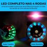 Patinete Infantil Regulável até 70kg com Luzes Led - Rosa - 8