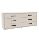 Ver imagem 2 de Cômoda Valência 6 Gavetas Branco/creme - Politorno