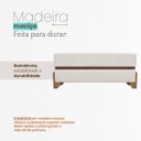 Ver mais imagens de Puff Recamier Kodama 100 Cm para Sala Quarto Pé de Cama Hall de Entrada Bouclé Premium Luxo