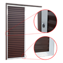 Ver imagem 4 de Porta de Correr Suspensa Veneziana Esq L.25 Mix Corten 210x80 Brimak