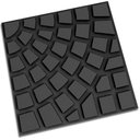 Ver imagem 1 de Piso Firenze Preto 30,4x30,4cm Amarrado com 5 Peças 0,46m² - ARTESANAL PISO 30,4X30,4 FIRENZE PRETO