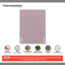 Ver imagem 3 de Cabeceira Cama Box Solteiro Alba 90cm com Frame Bouclé Rosé - Desk Design